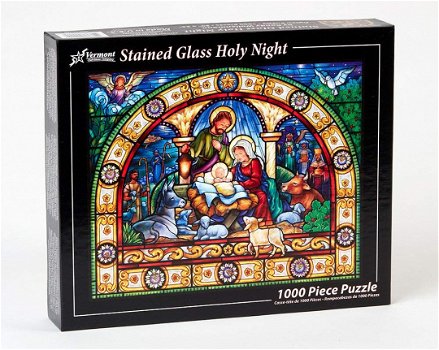 Vermont - Stained Glass Holy Night - 1000 Stukjes Nieuw - 2