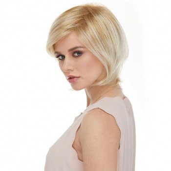 Moderne pruik warm blondmix vlot kort model model Raquel - 5