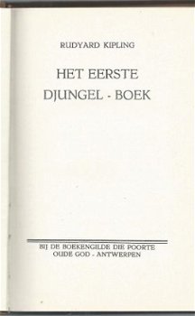 RUDYARD KIPLING**HET EERSTE DJUNGELBOEK.**BRUIN TEXTUUR LINN - 2