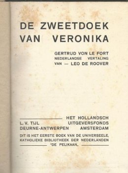 GERTRUD VON LEFORT**DE ZWEETDOEK VAN VERONIKA**TEXTUUR BOEKB - 4