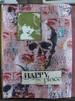 NIEUW cling stempel Artistic Happy Place van Chocolate Baroque - 3