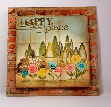 NIEUW cling stempel Artistic Happy Place van Chocolate Baroque. - 2