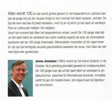 Jonas Jonasson - De 100 jarige man die uit het raam klom en verdween - hardcover - 2