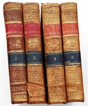 Histoire de la Vie de Henri IV 1779 Buri - Frankrijk 4 vol. - 2