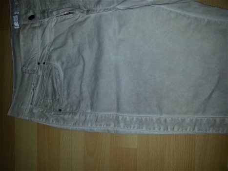 Beige broek met bies maat 46 - 2