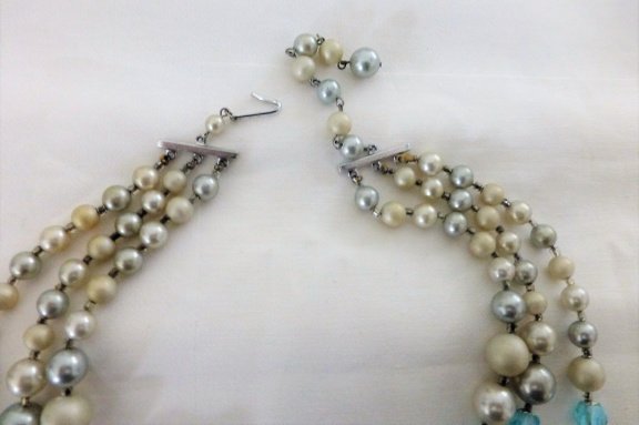 Vintage collier, 3-rijig - Afbeelding 3