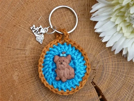 Gehaakte sleutelhanger Yorkshire Terrier - 1