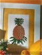 borduurpatroon 377 schilderijtje + boekomslag ananas - 1 - Thumbnail
