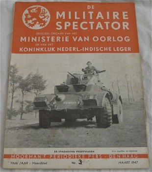 Maandblad, de Militaire Spectator, Moorman's Periodieke Pers, Nr.3 Maart 1947.(Nr.1) - 0