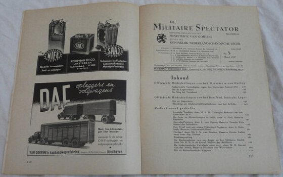 Maandblad, de Militaire Spectator, Moorman's Periodieke Pers, Nr.3 Maart 1947.(Nr.1) - 1