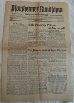 Krant / Zeitung, Pforzheimer Rundschau, Nr.158 - Donnerstag 9 Juli - Jahrgang 1936. - 0