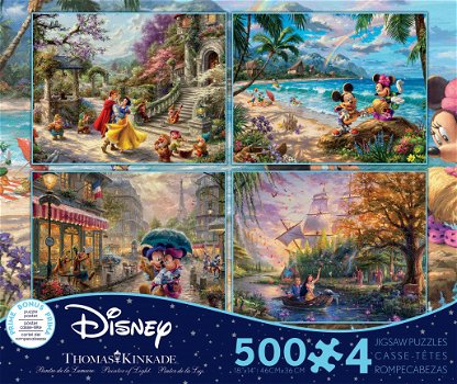 Ceaco - Disney Dreams Snow White - 4 x 500 Stukjes Nieuw Schade - 1