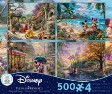 Ceaco - Disney Dreams Snow White - 4 x 500 Stukjes Nieuw Schade
