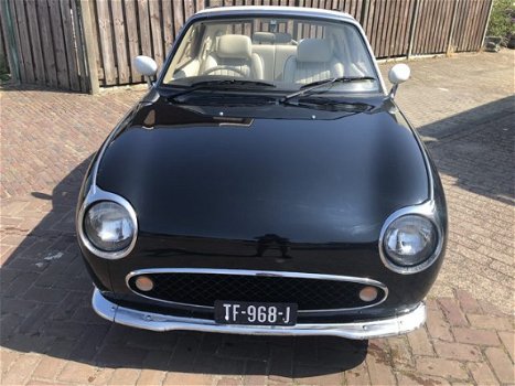 Nissan Figaro - 156 Hoogglans zwart met automaat en airco - 1