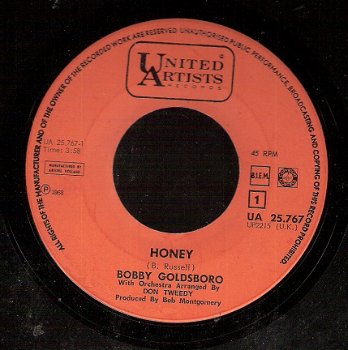 Bobby Goldsboro - Honey _bw_ Danny 1968 - 1