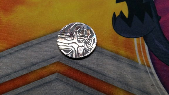 Pokemon Dialga (Facing Left) Collectible Coin (Silver Cracked Ice Holofoil) - nr. 1