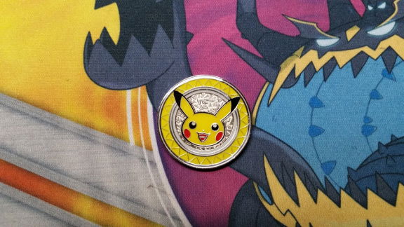 Pokemon Pikachu Collectible Coin - Premium Trainer XY Collection (Metal) - nr. 1