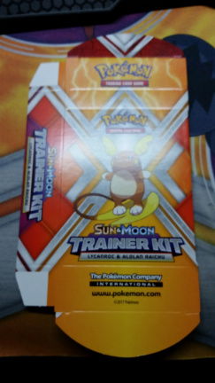 trainerkit lege doosje lycanroc & alolan raichu - Afbeelding 2