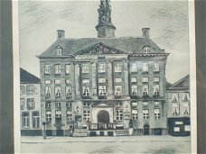 Pentekening van het stadhuis van Den Bosch