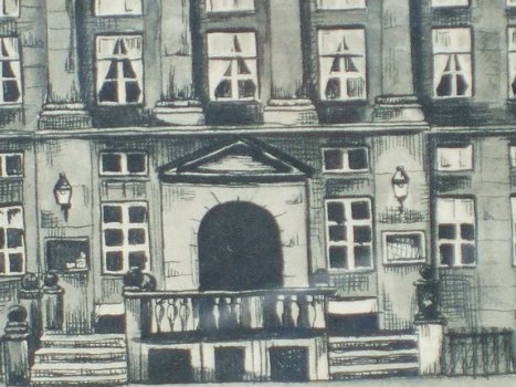 Pentekening van het stadhuis van Den Bosch - 2