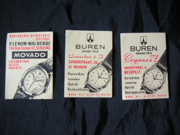 Verzamel plaatjes horloges (Cv4b) - nr. 1