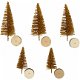 Kerstbomen set goud 5 stuks hobby hobbymaterialen kerst - 2 - Thumbnail