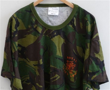 Shirt, Woodland Camouflage, Koninklijke Landmacht maat: 8090-1525, jaren'90.(Nr.2) - 2