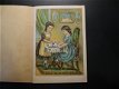 Een prachtige antieke Franse kist met tinnen bordjes, servies, een boekje en servetjes ca. 1890! - 6 - Thumbnail