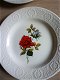 Boch La Louviere 4 dessertborden rode en witte roos 1963 - 8 - Thumbnail