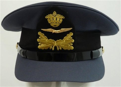 Pet, Uniform DT (Dagelijks Tenue), Onderofficier (Sld-Sm), Koninklijke Luchtmacht, maat 56, 2002.(1) - 0