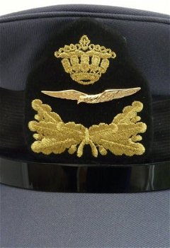 Pet, Uniform DT (Dagelijks Tenue), Onderofficier (Sld-Sm), Koninklijke Luchtmacht, maat 56, 2002.(1) - 1