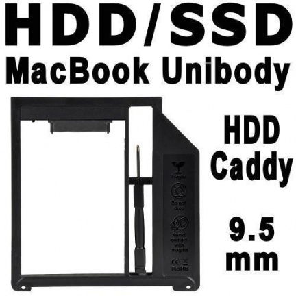 HDD Caddy | 2.5" SATA HDD of SSD in MacBook Pro Unibody - nr. 1