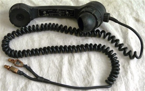Handtelemicrofoon / Handset, type: H-7188, Silec, Koninklijke Landmacht, jaren'70/'80.(Nr.1) - 0