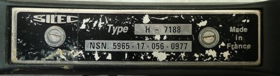 Handtelemicrofoon / Handset, type: H-7188, Silec, Koninklijke Landmacht, jaren'70/'80.(Nr.1) - 2