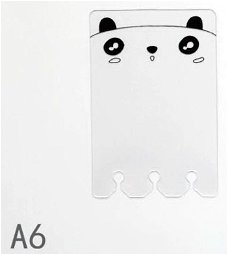 NIEUW Washi Tape Divider Tab Panda voor Planner maat A6