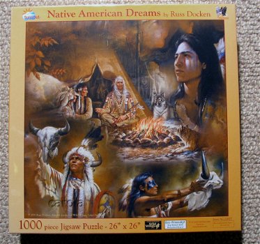 SunsOut - Native American Dreams - 1000 Stukjes Nieuw Schade - 2