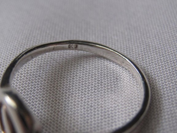 Zilveren ring maat 15.9 krul fantasie model - Afbeelding 5