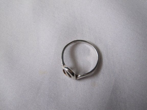 Zilveren ring maat 15.9 krul fantasie model - Afbeelding 6
