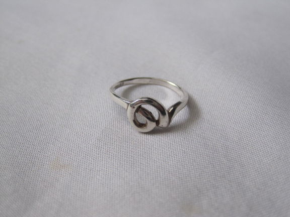 Zilveren ring maat 15.9 krul fantasie model - Afbeelding 8