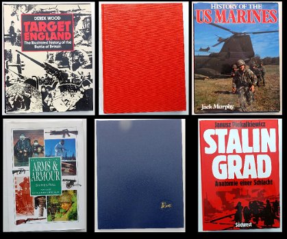 [Oorlog Militair Wapens] 6 boeken oa Stalingrad Marines etc. - 0