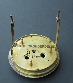 Pendule deur / wijzerplaat = bol glas = 37945 - 2