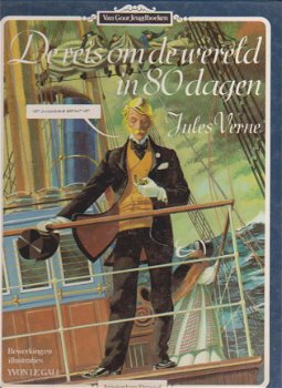 Jules Verne De reis om de wereld in 80 dagen hardcover - 1