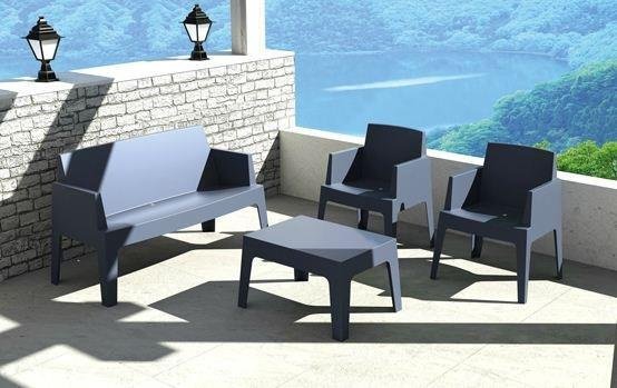 BOX sofa, tuinbank, loungebank Siesta wit, antraciet SALE - 4