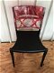 Mooie design stoel zwart met rood transparant SUPERKOOP - 1 - Thumbnail