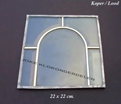 === Geslepen glas in koper / Lood = gebruikt === 38089 - 1