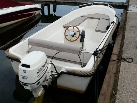 White Boat 500 Console VERKOCHT ! + 25 pk Johnson 4-takt - 2