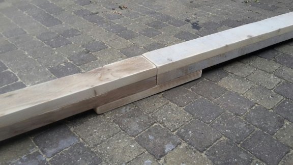 Deelbare turnbalk steigerhout. Op maat gemaakt NIEUW - 4