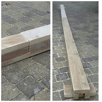 Deelbare turnbalk steigerhout. Op maat gemaakt NIEUW - 5