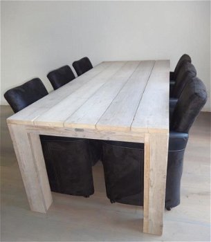 Steigerhouten tafel, eettafel op maat gemaakt. Heel veel keus NIEUW - 7