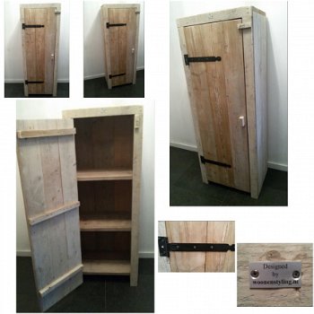 Badkamer meubelen van steigerhout. Op maat gemaakt NIEUW - 5